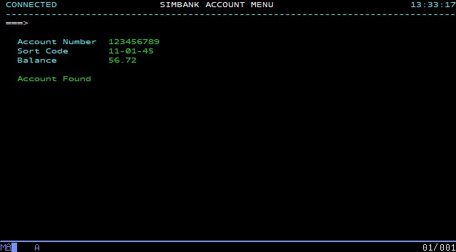 Account balance