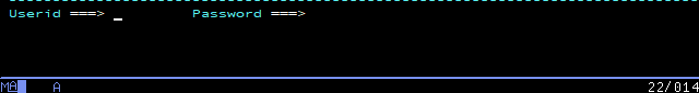 TAB to the userid field